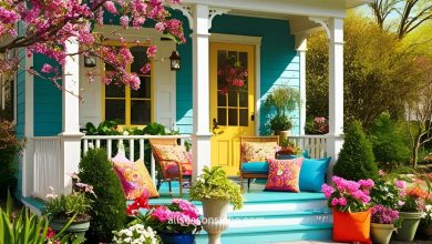 spring yard ideas front porches