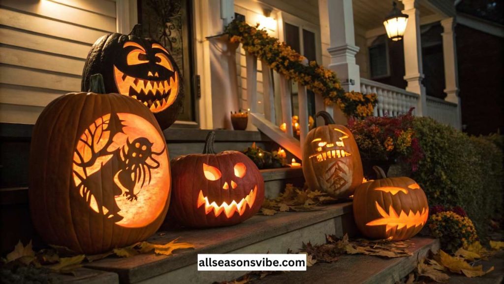 spooky halloween pumpkins carvings