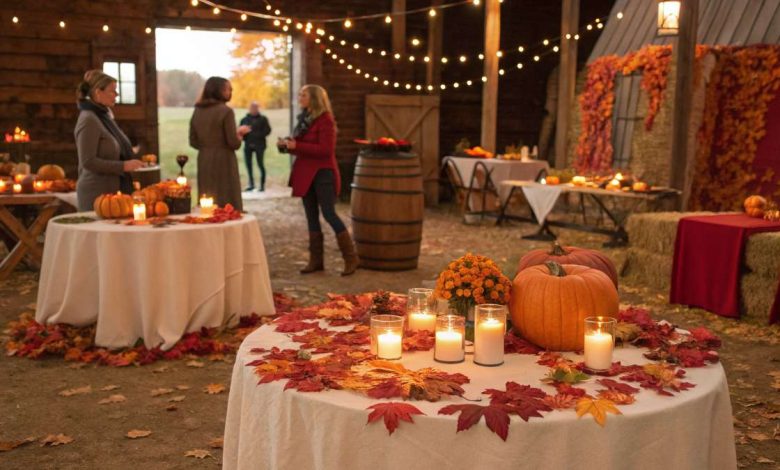 Fall themed birthday party for adults