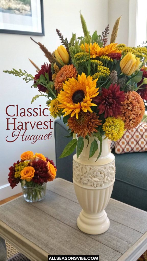 classic harvest bouquet fall floral arrangements (1)