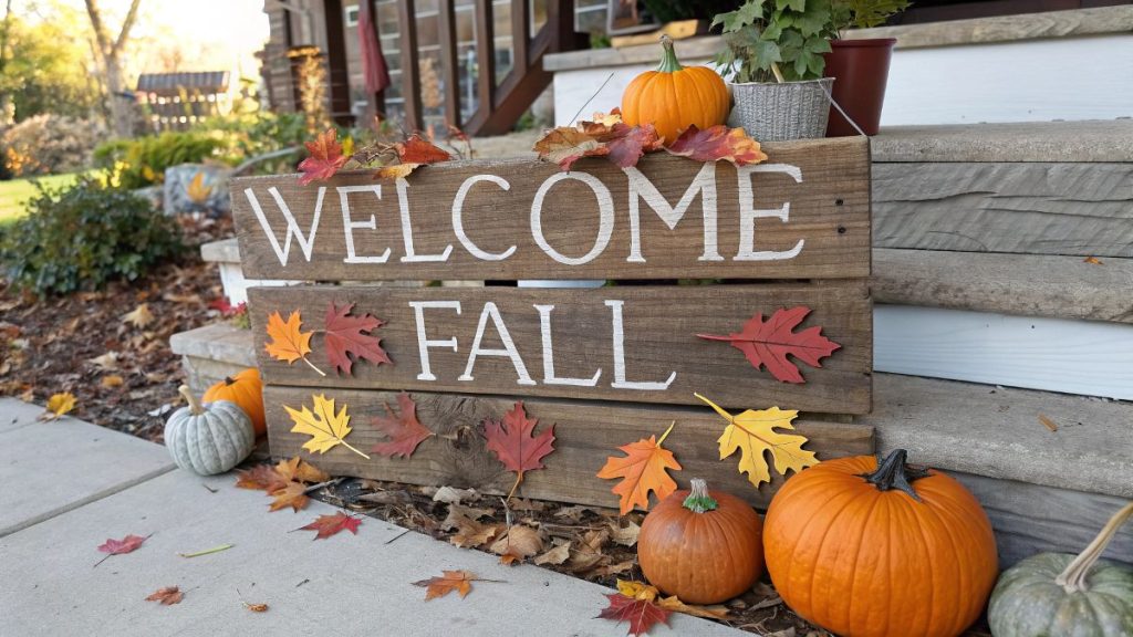 wood fall decorations