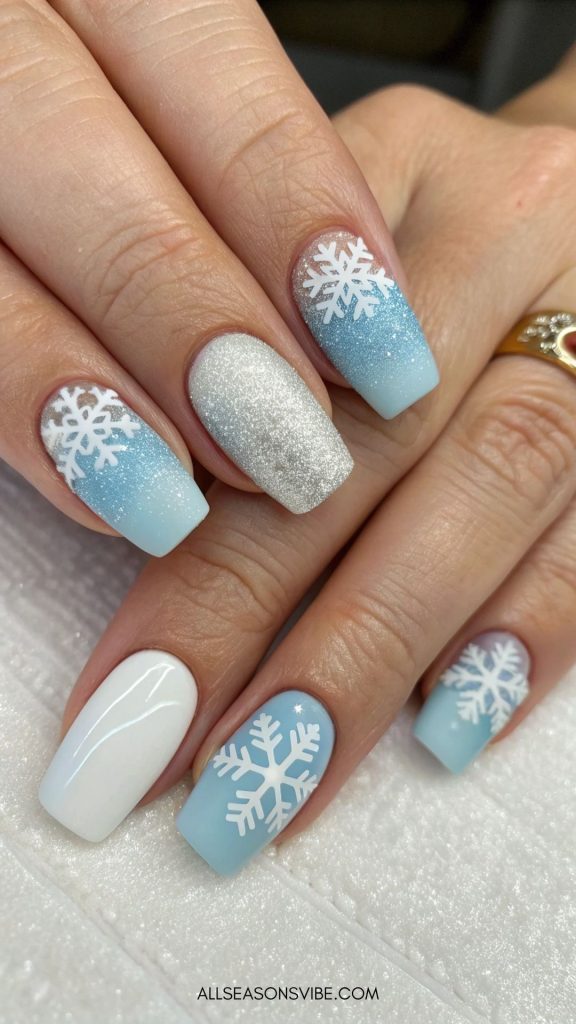 Classy Christmas nails Elevated French Manicures