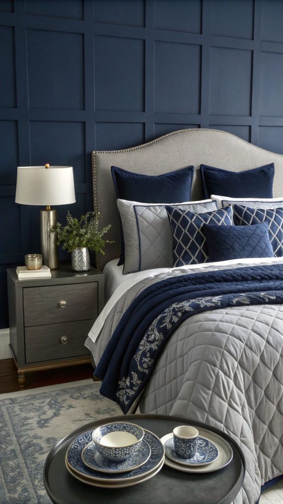 deep jewel tones and shadowy neutrals