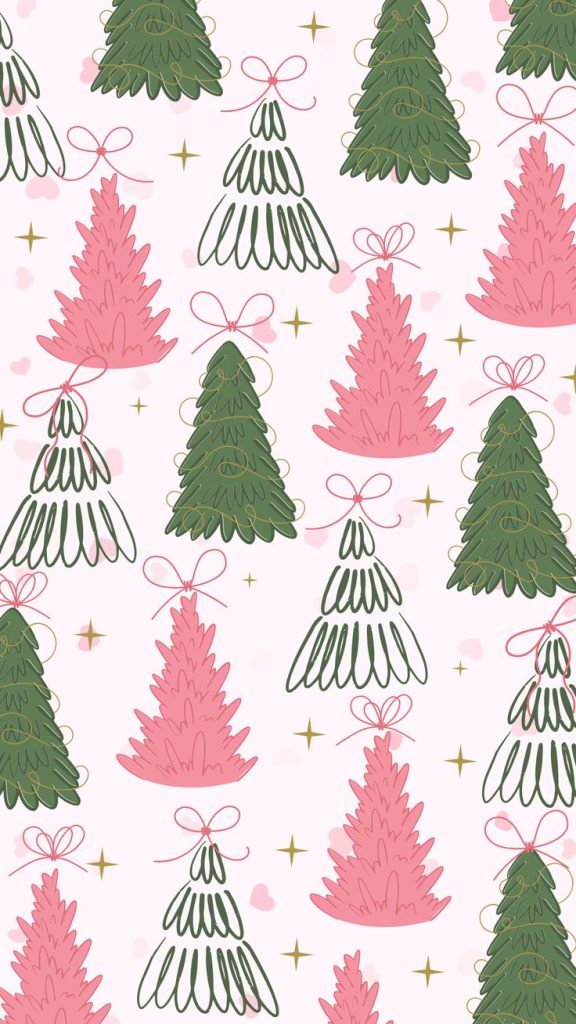 Cute Pink Christmas Wallpaper, Pink Christmas Wallpaper Backgrounds, Light Pink Christmas Wallpaper