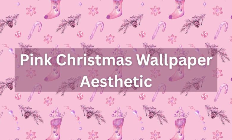 Pink Christmas Wallpaper Aesthetic Cute Holiday Background for iPhone & Laptop
