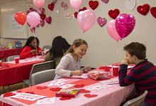 Valentines day party for kids with crafts and games