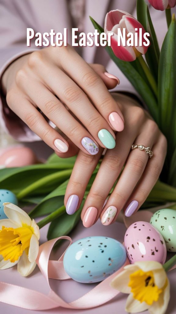 Pastel Easter Nails The Soft Spring Classic That Never Fails
