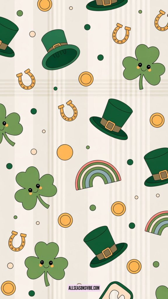 Preppy St. Patrick’s Day Wallpaper Cute St Patrick's Day Backgrounds