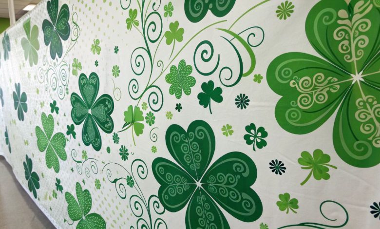 cute st patricks day wallpaper with festive green and shamrock designs