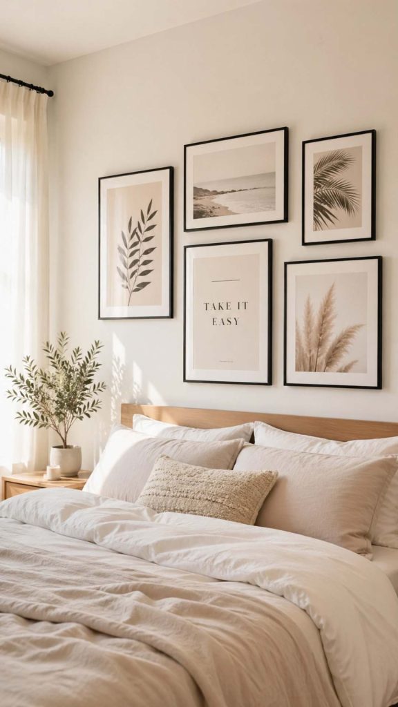 Add Simple Wall Art cozy summer decor vibe