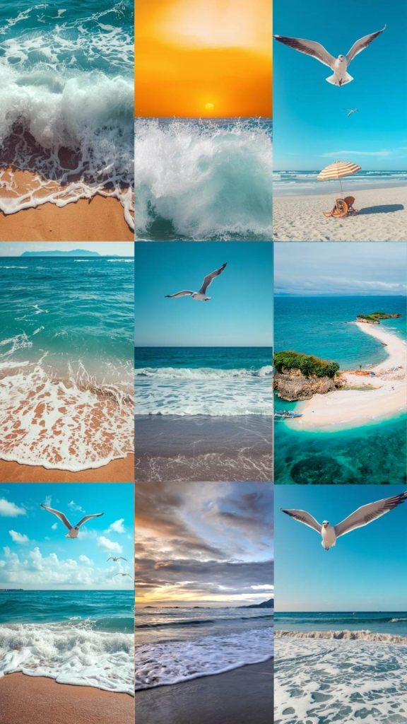 Beach Collage Wallpapers for a Full Summer Story (5)