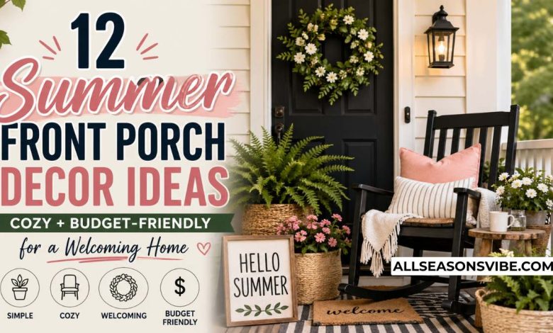 Summer Front Porch Decor Ideas Cozy Budget Friendly