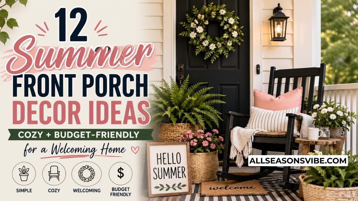 12 Summer Front Porch Decor Ideas (Cozy + Budget-Friendly) For A ...