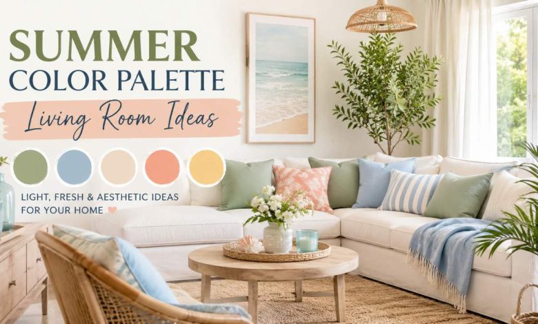 summer color palette living room ideas