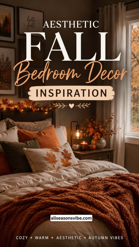 aesthetic fall bedroom decor inspiration