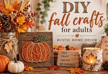 DIY fall crafts for adults rustic home decor