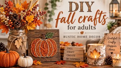 DIY fall crafts for adults rustic home decor