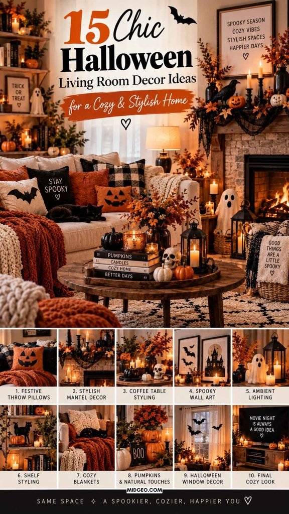 living room halloween decor ideas