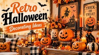 retro halloween decorating ideas