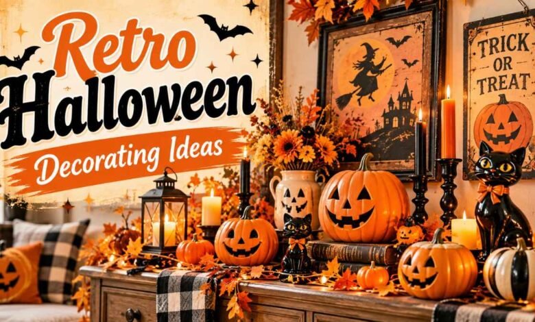 retro halloween decorating ideas