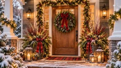 15 Christmas Front Porch Ideas for a Warm Welcoming Home