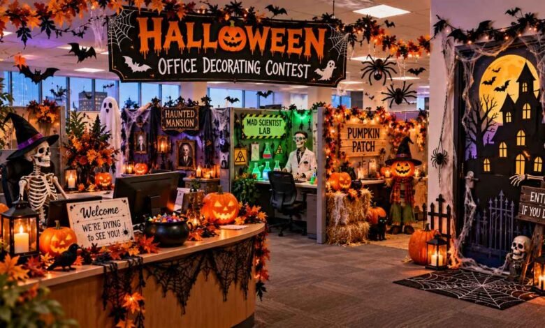 halloween office decorating contest