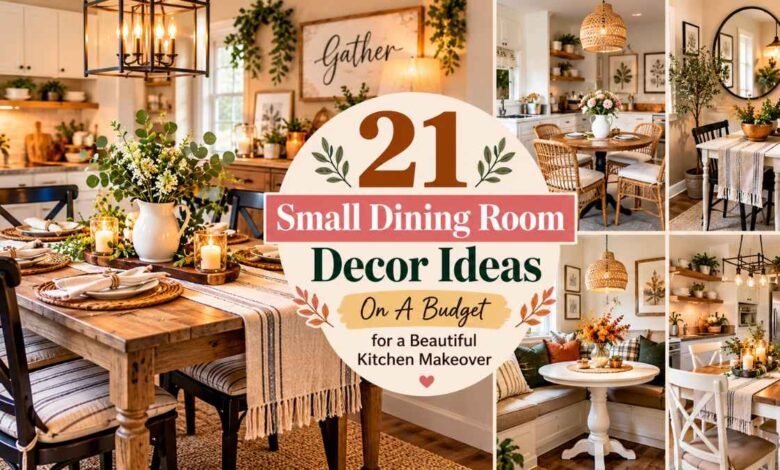 small dining room decor ideas on A budget for a beautiful kitchen makeover