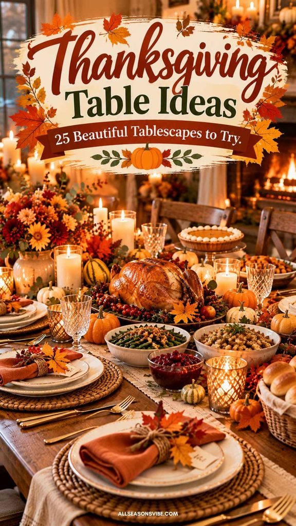 thanksgiving table ideas 25 beautiful tablescapes to try